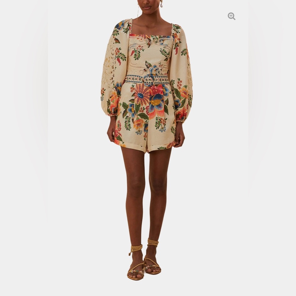 FARM Rio Floral Jumpsuit with Multicolor Design